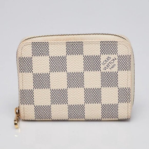 Louis Vuitton Damier Azur Canvas Zippy Coin Purse Wallet - Picture 1 of 9
